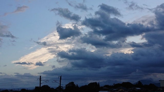 雨の予報でしたけど…持ちましたね?